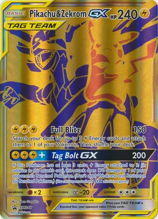 Pokemon Pikachu & Zekrom GX – SM248 – Jumbo/Oversize-Karte