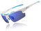 DUCO Herren Polarisiert Sport Sonnenbrille für Fahrrad Angeln Golf TR90 super leichter Rahmen DC6200 (Weiß Rahmen Revo Blau Linse)