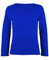 LUXFAB Kids Girls Boys New Plain Long Sleeve Basic Stretch Round Neck T-Shirt School Tee Top Size 2-13 Years Royal Blue