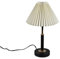 formano edle Moderne dekorative Tischlampe Stehlampe 24 x 40cm schwarz Gold mit Plisseeschirm