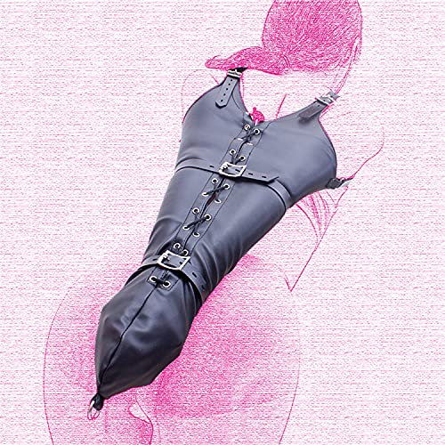 Bondagesack Leder Handschellen ZYDHHP Zwangsjacke Arm Fesseln Enge Erotisches Einzelhandschuhe Bondage Handcuffs Fetisch Extrem BDSM Spielzeug