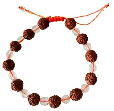 Generisch Rudraksha Armband OM Meditation Japa Mala Yoga Unisex One Size 2X