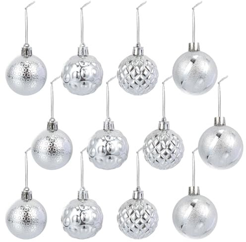 MAGICLULU 12stücke Weihnachtskugel Anhänger Hängende Dekoration Für Party Weihnachtsbaum-Dekoration Schöner Pendent Festival-zubehör