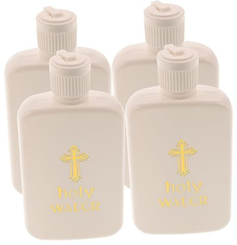 Cabilock 8 Stk Taufflasche Weihwasser Hausdekorationen Für Zu Hause Hochzeits-requisiten Exorzismus-kit Flüssigkeitsbehälter Weihwasserbehälter Party Antiquität Weiß Plastik Westlicher Stil