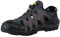 Hi-Tec NARVAL Sandalia deportiva hombre/Sandalia Trekking hombre (Charcoal/Black/Biking Red, Sistema tallas calzado EU, Adulto, Números, mediano, 40)