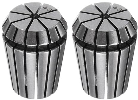 QUARKZMAN 2 Piezas Er25 Portabrocas de Pinza de Resorte de 4 mm de Alta Precisión 0.015 mm para Máquina de Grabado CNC Torno Fresadora
