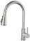 Tondiy Wasserhahn Küche Ausziehbar, Hoch Gebogene Küchenarmatur mit 3 Strahlarten, Edelstahl Armatur für Küche 360°Drehbar, Mischbatterie Küche, Matt