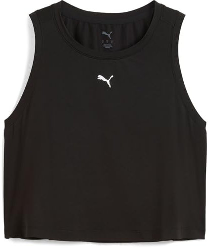 PUMA Unisex CLOUDSPUN Sleeveless Tank - Short Panzer, PUMA Black-PUMA White, M
