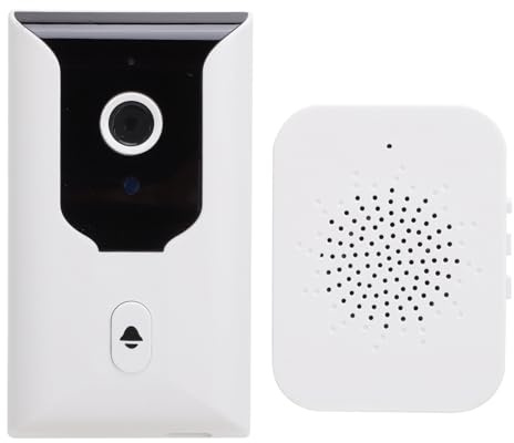 Doorbell Camera Wireless, 1080P WiFi Video Doorbell Night Vision 2 Way Talk Cloud Storage 2.4GHz Wide Angle Lens Home Security Camera Front Door Camera for Home Security