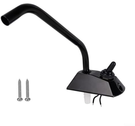 Electric Faucet Tap Switch,Caravan Water Tap Single Lever, 12V Galley Electric Water Pump Tap with Switch for Motorhome Campervan Boat RV
