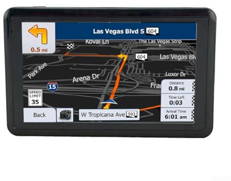 Zilimontt Navegador de navegación GPS para coche, pantalla táctil TFT de 5 pulgadas, sistema de navegación GPS para camión, navegación de coche, compatible con salida de audio desde el navegador al