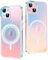 2Buyshop Handyhülle für iPhone 15 Hülle für Mag-Safe Stoßfeste Kratzfeste Holografisch Irisierend Robust PC Schutzhülle für iPhone 15 Hülle mit Farbwechsel Effekt Matt iPhone 15 Case Cover 6,1 Zoll