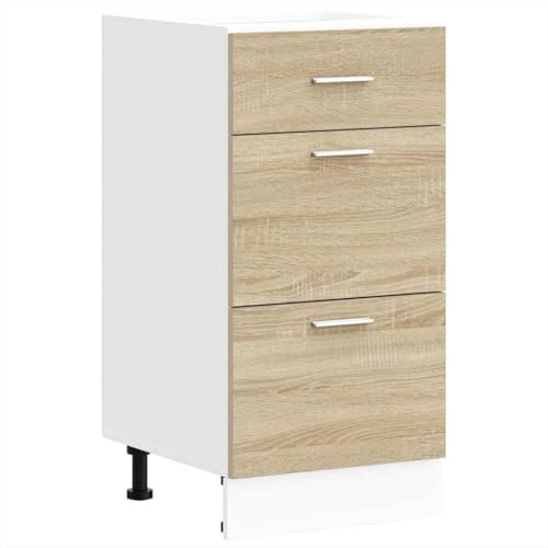 vidaXL Armario bajo Lyon Roble Sonoma 40x46x81,5 cm Madera de ingeniería