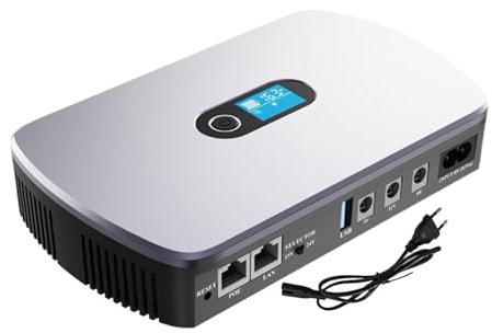 HunicandIU Fuente de alimentación ininterrumpida de, Fuente de alimentación ininterrumpida - Fuente de alimentación para módem de 8800 mAh con PoE,UPS Compacto para enrutador, módem, cámara de