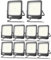 Fosingut LED Strahler Außen 100W, Superhell LED Scheinwerfer Innen,Kaltweiß Flutlicht Werkstattlampe,IP66 Wasserdicht Wandleuchte Außenstrahler,Baustrahler led Fluter für Garten,Keller,Garage-10pcs