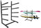 LINGVUM Freistehendes Surfboard Rack Surfboard Ständer für 4 SUP, Surfbrett, Wakeboard, Paddel, Ski, Skateboard, Surfboard Storage Rack für Indoor, Outdoor, Garage, Schuppen, Werkzeuglose Montage