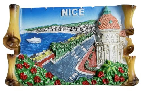 Kühlschrankmagnet, Motiv: Nizza, Frankreich, Reise-Souvenir, 3D-Dekoration, Bastel-Kollektion