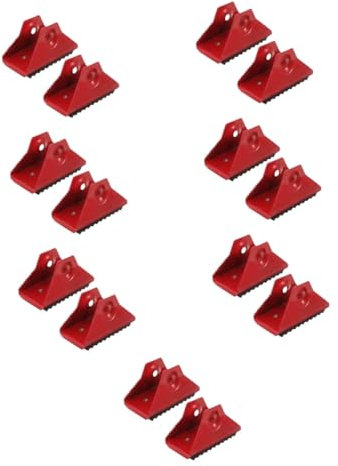 Angoily 7 Sätze Leitermatte Aluminiumleiter Leiterfüße Leiterfußpads Leiter Etiketten Verlängerungsleiterschutz Heimleiterzubehör Fußabdeckungen Für Trittleitern Eisenteile Rot 2 Stück * 7