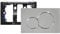 Actuator Plate Push Plate for Concealed Cistern, Mirror Surface Wall Mount Toilet Dual Flush Actuator Plate Compatible with Geberit Sigma01 115770115