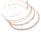 FRCOLOR 4 Stück Strass Haarreif Haarbänder Hochzeits Tiara Strass Haarschmuck Hochzeits Haarschmuck Braut Tiara Blumenmädchen Haarband Hochzeits Stirnband Strasssteine Roségold
