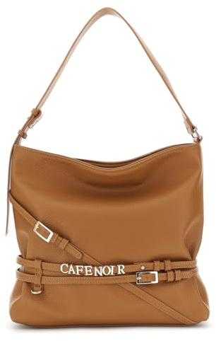 CAFèNOIR - Tasche In Genarbter Lederoptik, Für Frauen, Farbe Braun, Größe Einheitsgröße