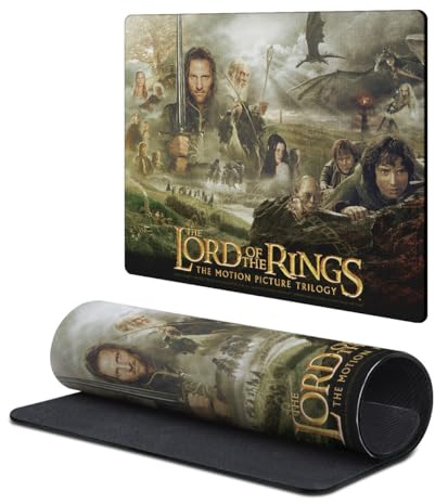 Head Case Designs Officially Licensed The Lord of The Rings The Fellowship of The Ring Key Art Graphic Art 9.84 x 11.81 x 0.12 inches (250 x 300 mm) - S Gaming Office Desk PC Keyboard Mouse Mat Pad