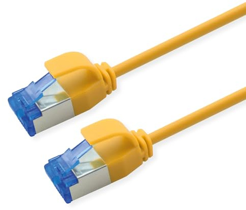ROLINE Patchkabel Cat.6A (Class EA) S/FTP (PiMF), LSOH, PoE, gelb, 10 m
