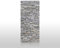 wandmotiv24 Duschrückwand Grober Stein Grau 90 x 200cm (B x H) - Aluminium 3mm M0311