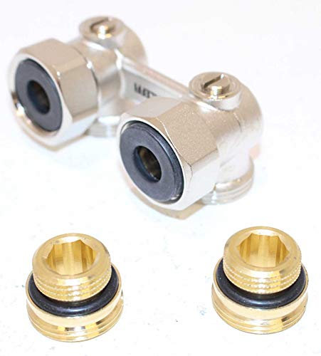 Viessmann Heizkörper Hahnblock 1/2 x 3/4 AnschlussvarianteVentil Eurokonus (Eck)