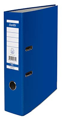 Bantex Ordner A4, Büroordner, Ringbuch, 5 cm Rückenbreite, 2-Ring-Mechanik, Dokumentenorganisator, Metall Kantenschutz, 15% mehr Kapazität als Standardordner, HELLBLAU, 20er Pack, 100551802
