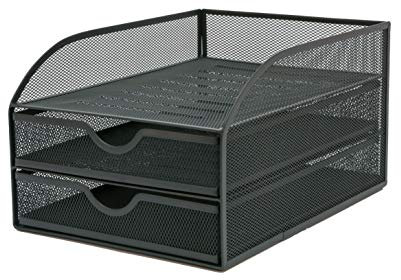 OSCO Wiremesh 2 Drawer Papersorter - Graphite