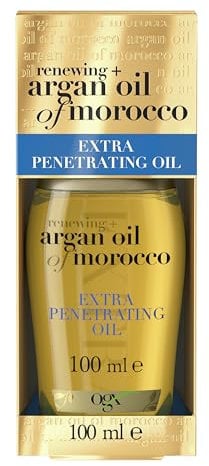 OGX Argan Oil of Morocco Extra Penetrating Oil (100 ml),feuchtigkeitsspendendes Haaröl Serum mit Arganöl aus Marokko, besonders intensiv pflegendes Haarpflege Öl für trockenes, sprödes Haar