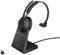 Jabra Evolve2 65 Casque PC sans Fil avec Station de Charge - Casque Mono Écouteur Certifié Microsoft Teams avec Batterie Longue Durée - Adaptateur Bluetooth USB-C - Noir