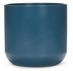 Abbott Collection Pflanzgefäß, Steingut, Dunkelblau, Größe M (12,7 cm H)