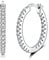 Creolen Silber Damen Ohrringe, 925 Silber Creolen mit AAA Zirkonia Damen Schmuck Geschenke Durchmesser 20mm