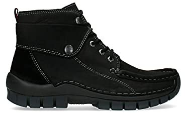 Wolky Comfort Schnürschuhe Jump - 1600 Nubukleder schwarz - 37