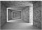 WallArena - Vlies Fototapete Tunnel Grau Moderne Korridor Ziegel 368x254 cm - Fototapeten - Tapeten - für Wohnzimmer Schlafzimmer - Vliestapete Wandtapete Tapete 3D Effekt- inkl. Kleister