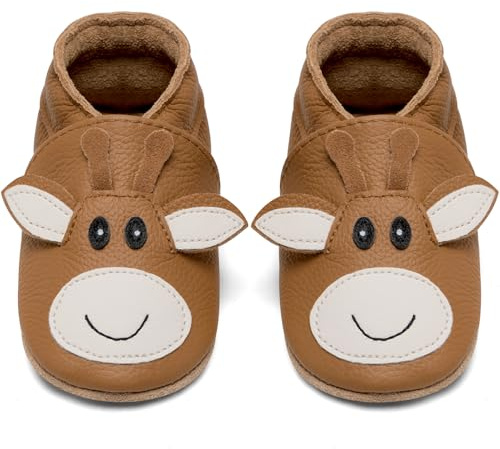 IceUnicorn Chausson Bebe Chausson Cuir Souple Bebe Garçon Fille Premiers Pas Chaussons Bébé