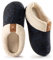 ULTRAIDAS Hausschuhe Damen, Slippers Women Pantoletten Warme Plüsch Hausschuhe für Damen, Weiche Flache Plüsch Pantoffeln Bequeme Rutschfeste Outdoor/Indoor,Blau EU 40/41