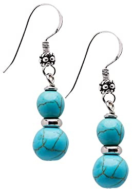 Orecchini da donna fatti a Mano con Doppia ietra preziosa e orecchini pendenti in argento sterling - Idee regalo per le donne