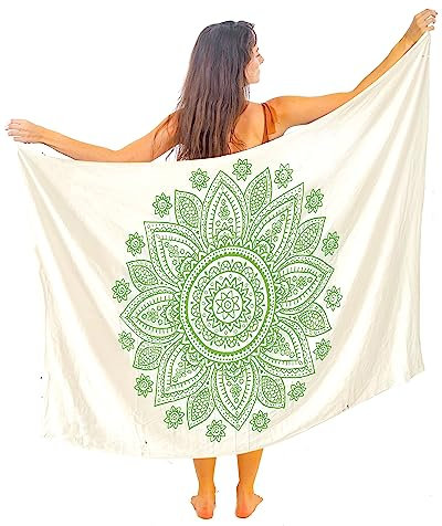 Wickelrock, Boho-Chic-Pareo, Mandala-Pareo, Bikini-Cover-Up, Strandkleid, Einheitsgröße