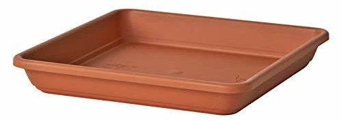 Euro3plast Krea Untersetzer in eckig Farbe: Terrakotta Größen: 22x22 cm, 26x26 cm, 29x29 cm, 32x32 cm, 36x36 cm (26x26 cm)