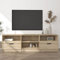 Chusui TV-Schrank, TV Lowboard, TV Board, Fernsehtisch, Fernsehschrank, Wohnzimmer, TV Tisch, Fernseher Tisch, Fernsehkommode, Sonoma-Eiche 150x33,5x45 cm Holzwerkstoff