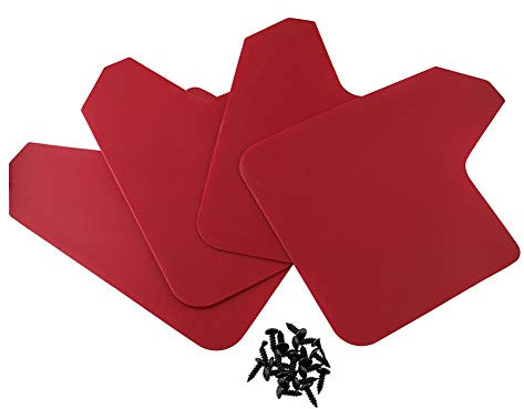 Paraspruzzi da Rally, 40 * 30 * 3 Paraspruzzi Universali MF12 BAS BLK per Parafanghi per Auto Parafanghi con Viti