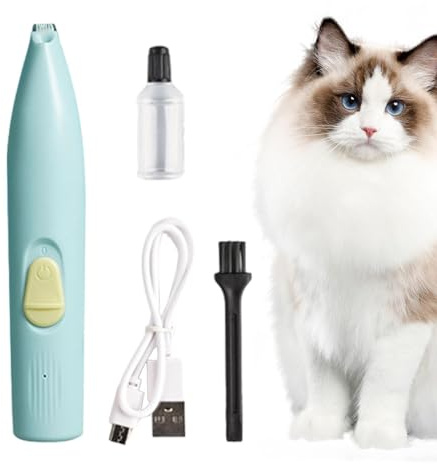 Schermaschine für die Katzenpflege, Elektrischer Rasierer für die Tierpflege, Elektrische, leise, tragbare Katzenrasierer und Hundeschermaschinen für Yorkshire Terrier, und Katzen Luckxing