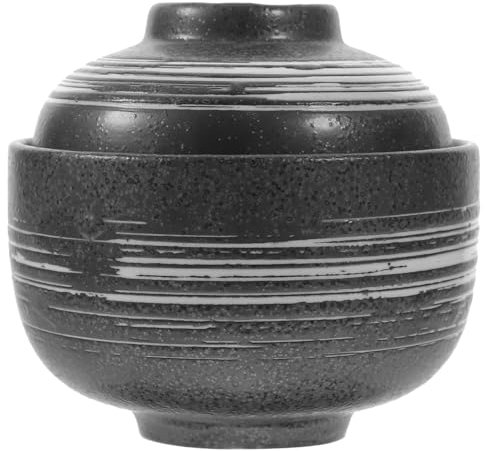 GOOHOCHY casseruola in ceramica pentola di coccio vaso di terracotta cinese terrina scodella domestica grande ciotola da portata con coperchio francese zuppiera cucchiaio pentola di stufato