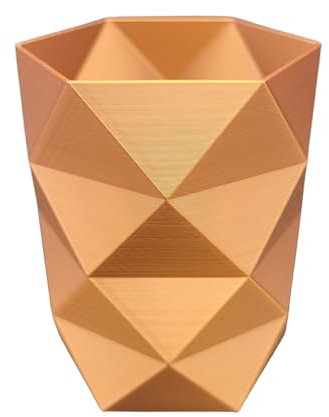 Pot à Crayon Écoresponsable – bronze – Organisateur Polyvalent Bureau & Maquillage – Design Moderne et Durable – Fabrication Française en PLA Biodégradable