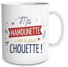 DECOHO Mug en céramique ma mamounette, 33 cl
