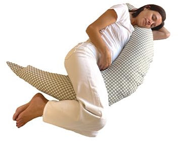 molis&co - Stillkissen - Seitenschläferkissen - Schwangerschaftskissen Komfortkissen Erwachsene - Stillkissen mit Bezug aus 100% Baumwolle (Oeko-TEX 100) - Waschbar & Atmungsaktiv - 180 cm x 60 cm