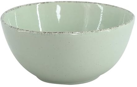 Van Well Bol Urban 15 cm vert – Bol en grès, pour pâtes, soupe, salade poke ou céréales